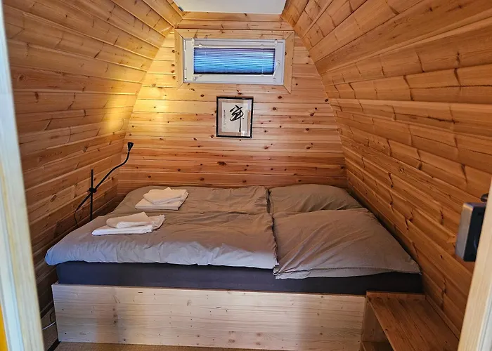 Campeggio Holzhuette, Camping-Pod Inklusive Sauna & Fruehstueck, Bad & Wc Ueber Die Terrasse *